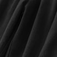 thumbnail image 4 of Clothes Fitness Clothing Ladies' Loose Casual Solid Color Linen Elastic Waistband Pocket Pants Long Pants Black L, 4 of 9