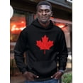 thumbnail image 4 of Canada Maple Leaf Hoodie Country Pride Hooded Vintage Sweatshirt, 4 of 9