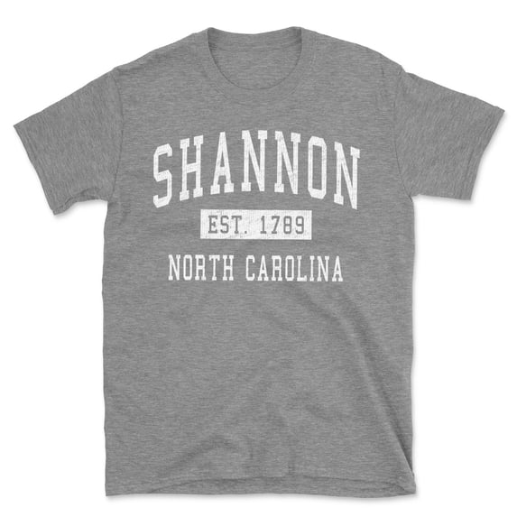 Shannon North Carolina Classic Established Men's Cotton T-Shirt