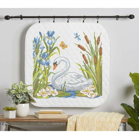 Herrschners® Swan on the Pond Wall Hanging Stamped Cross-Stitch Kit