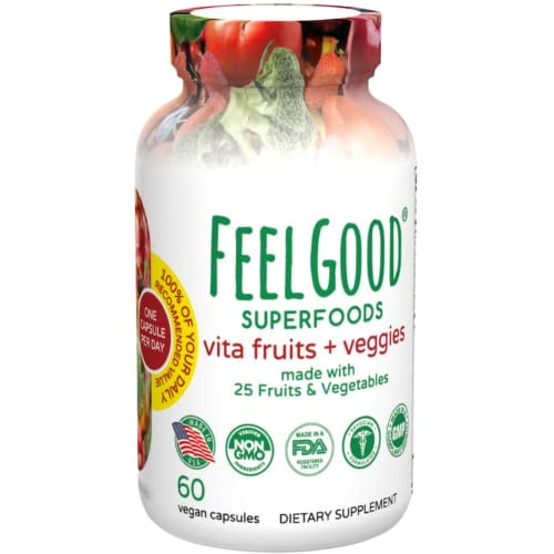 FeelGood Superfoods Vita Fruits and Veggies Dietary Supplement Capsules