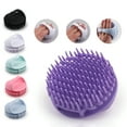 thumbnail image 2 of GROFRY Scalp Brush Hollow Design Rich Foaming Quick Drying Dense Bristles Comfortable Handle Handheld Hair Care Comb Brush Hairdressing Tool,Light Green, 2 of 8