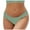 Mint Green, variant on Women Bikini Bottoms Tummy Control Basic Swim Shorts Moderate Coverage High Cut Mid Waisted Solid Color Beach Pool Swimsuit Bottoms Purple XXL