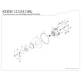 thumbnail image 6 of Kingston Brass KS3030AL  Single-Handle Three-Way Diverter Valve with Round Trim Kit, Matte Black, 6 of 9