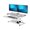 White, variant on VersaDesk Power Pro Electric Standing Desk Converter - Mdf & Metal, Height Adjustable Sit-Stand Riser with Keyboard Tray, Push Button | Black, 36"x24"