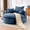 Blue, variant on Oversized Accent Chair, 360 Swivel Boneless Barrel Chair, Upholstered Corduroy Chaise Lounge for Living Room, Bedroom, Reading Nook