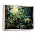 thumbnail image 2 of Designart "Moonlit Fantasy Among Jungle Plants II" Plants Floater Framed Canvas Prints, 2 of 5