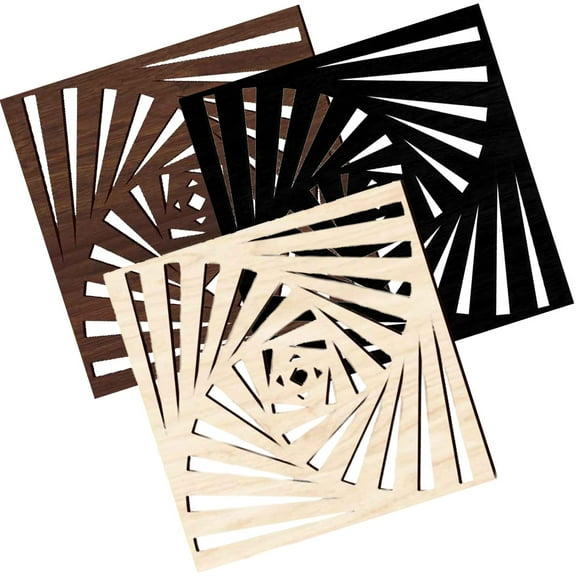 Soimiss Decorative Wall Decor Wooden Wall Art Decor Maple Wood Grain 3Pcs