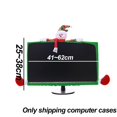 thumbnail image 2 of Cubierta De Borde De Monitor De Computadora De Navidad Cubierta De Monitor De TV Cubierta Elástica De Computadora Portátil Para Decoración De Computadora De Oficina En Casa De Navidad-Papá Noel, 2 of 5