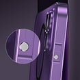 thumbnail image 2 of Magnetic Case for iPhone 14 Plus Compatible with MagSafe with Camera Lens Protector Secure Lock - Metal Aluminum Alloy Bumper Shockproof Protection Cover for iPhone 14 Plus, Purple, 2 of 11