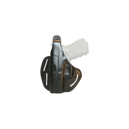 UPC 648018000072 product image for BlackHawk 3 Slot Leather Pancake Holster, Black, Left Hand - Colt 4 in Comm | upcitemdb.com