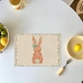 thumbnail image 4 of Ohufall Easter Table Decor Watercolor Placemats Floral Bunny Egg Kitchen Dining Table Mats, 4 of 5