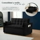 thumbnail image 4 of Bossa Sofácama Reclinable Convertible 3 Posiciones Capitonado Sofá de 2 plazas Anders Negro, 4 of 13