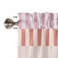 thumbnail image 4 of Colorful Stripe Valances for Windows Farmhouse Kitchen Curtains Valances Rod Pocket Valance Curtains for Kitchen Windows Modern Pink Red Yellow Vertical Striped Window Valances for Bathroom 42"x12", 4 of 6
