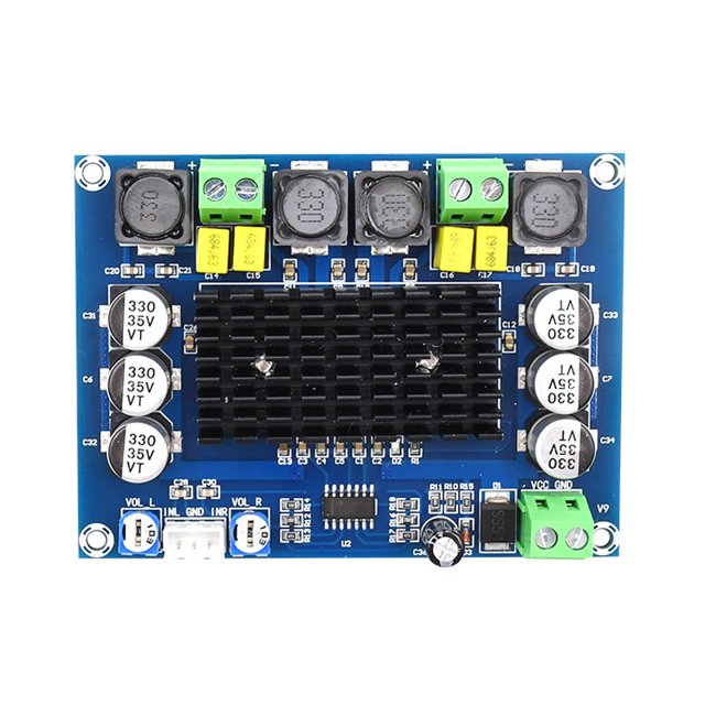 Tablero Amplificador Módulo amplificador de audio XH-M543 2x120W TPA3116D2 DIY amplificador digital de alta potencia WDOplteas Para estrenar