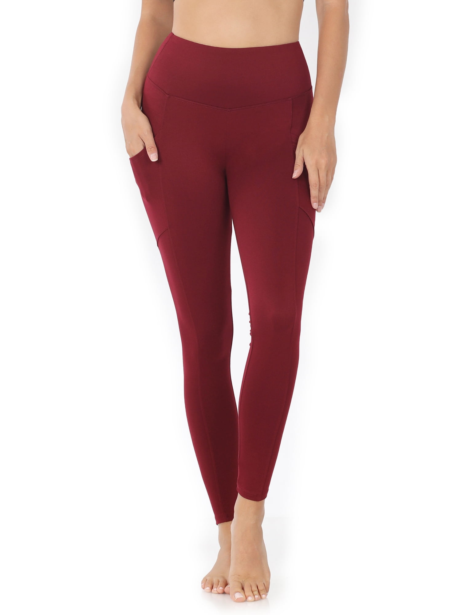 Zenana Women & Plus Soft Wide Waistband Active Fitness Tight Yoga