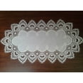 thumbnail image 3 of Doily Boutique Table Runner with Antique White European Lace and Fabric, Size 54 x 15 inches, 3 of 4