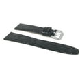 thumbnail image 2 of Bandini 8mm Womens Italian Leather Watch Band Strap - Black - Crocodile Pattern - Slim, 2 of 7