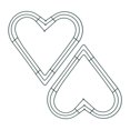 thumbnail image 2 of balikha 2Pcs Wreath Frame Valentines Day Decoration Home Decor Wedding Accessories DIY Garland for Front Door Party Garden 30cm, 2 of 9