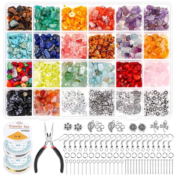 Kit de Fabricación de Joyas de de Chips de Cristal 1184 Piezas para Collar de Pulseras de Pendientes Sunnimix producir joyería