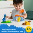 thumbnail image 3 of Fisher-Price Little People Spin & Play Dinosaur Playground Toddler Playset, 6 Pieces, 3 of 7