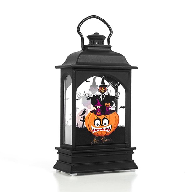 Decoración de noche de linterna transparente de Halloween Hombre calabaza Mano fantasma Fantasma