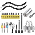 thumbnail image 1 of Amdohai Flexible Drill Bit Extension Hex Shank Kit, Universal Socket Wrench Tools, 105° Right Angle Drill, 1 of 6