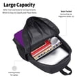thumbnail image 5 of Daiia Purple Backpack for Men and Women -Durable Backpack Large Capacity, Water-Resistant Bag with Adjustable Straps and Laptop Compartment, 5 of 9