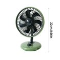 thumbnail image 3 of Leeye Retro USB Desk Fan, Vintage Style Portable Fan with Adjustable Wind Speed, Quiet Personal Fan for Home Office Desktop, Compact Lightweight Design, A, One Size,, 3 of 5