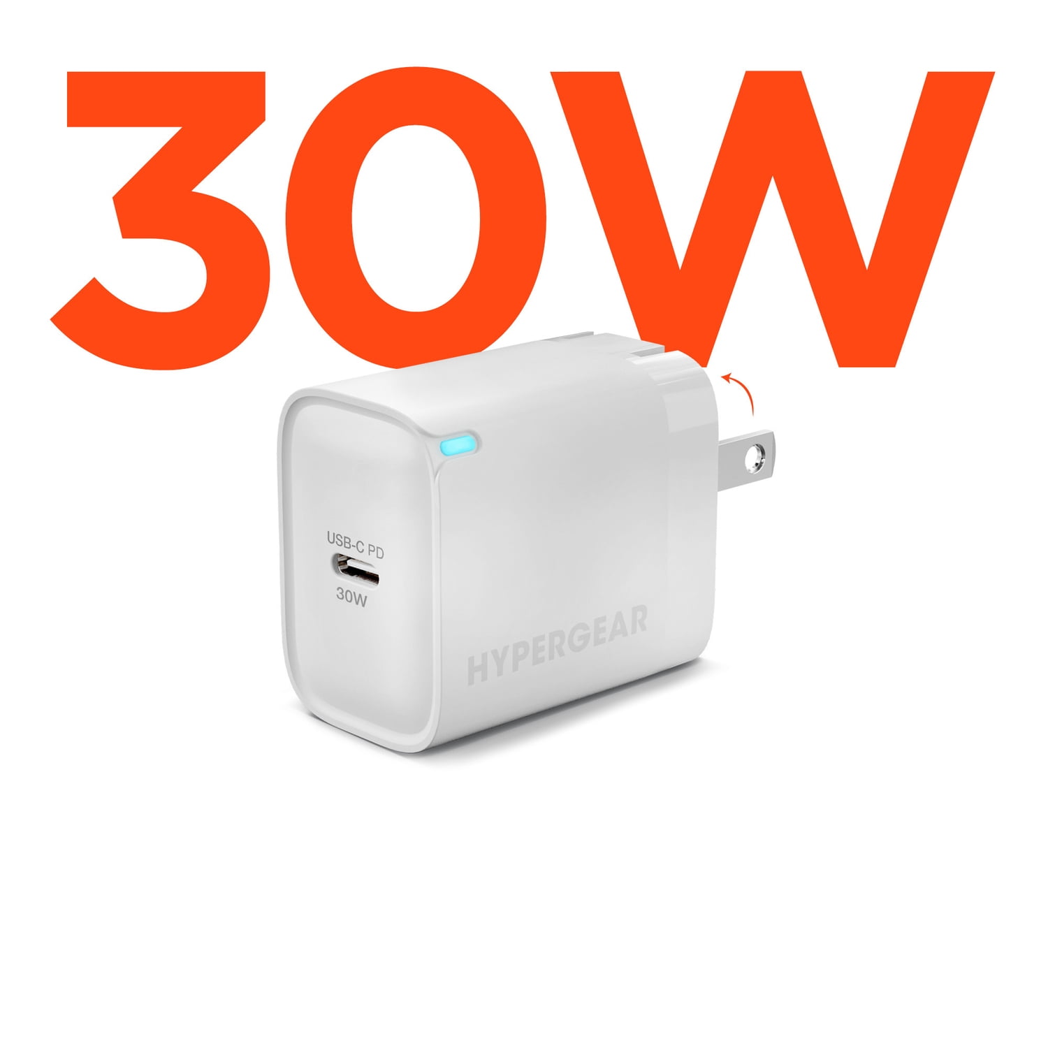 HyperGear 30-Watt USB-C PD Fast Wall Charger with PPS