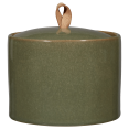 thumbnail image 1 of Bouclair Green Ceramic Jar, 1 of 8