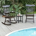 thumbnail image 2 of Gymax 2PCS Wooden Rocking Chair Single Rocker Indoor Garden Patio Yard Coffee, 2 of 7