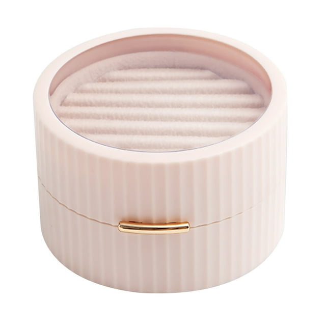 Caja de almacenamiento de joyería, estuche portátil para almacenamiento de pendientes, contenedor para joyería creativo, 1 ud.