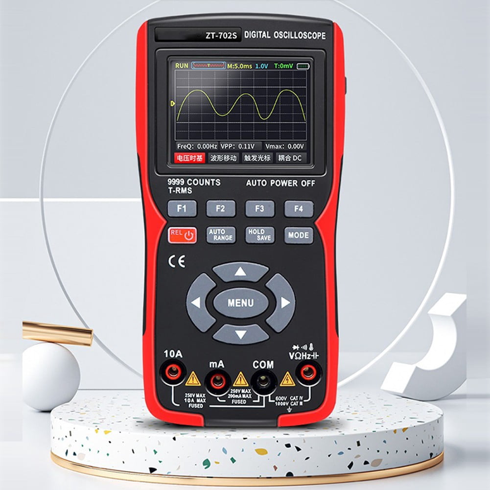 Dreamhall Handheld Oscilloscope, 9999 Counts Digital Multimeter,Dc/Ac Voltage/Current Test,B