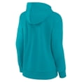thumbnail image 3 of Women's Fanatics Aqua Miami Dolphins Iconic Cotton Fleece Checklist Pullover Hoodie, 3 of 3
