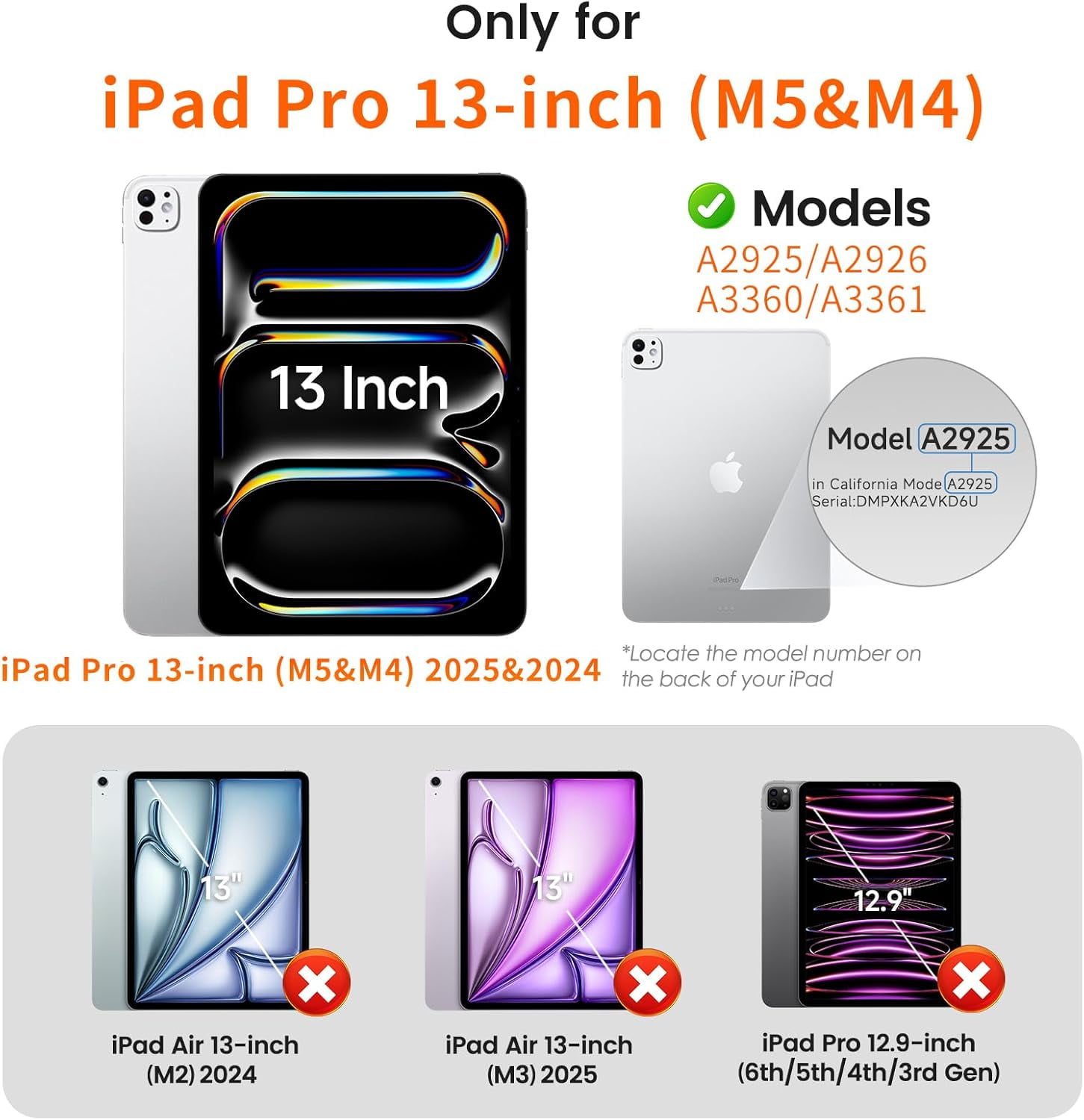 2 Pack Screen Protector for iPad Pro M4/M5 [13 inch] .(2024)/(2025),9H+ Tempered Glass film with Easy-Install box,Apple Pencil Compatible,Bubble Free,HD Clarity,Scratch Resistant