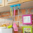 thumbnail image 2 of Home Bathroom Kitchen Plastic Hanger Rack Towel Hat Utensil Wall Mounted Hook, 2 of 8