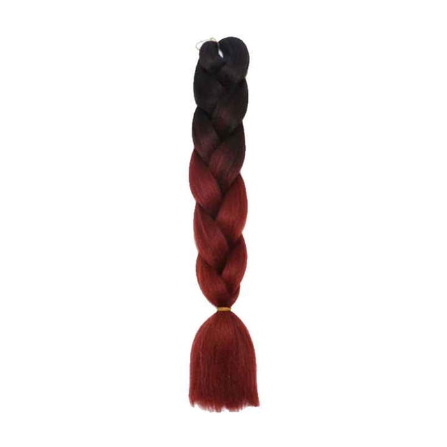 Langgg Gradient Color Women Braid Hair Large Braiding Hair Wigs High Temperature Fiber Synthetic Hair Extensions