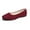 Wine Red, variant on MAWCLOS Women's Casual Shoes Comfort Walking Shoe Slip On Fashion Flats Square Toe Party Ballet Flat Red 6.5