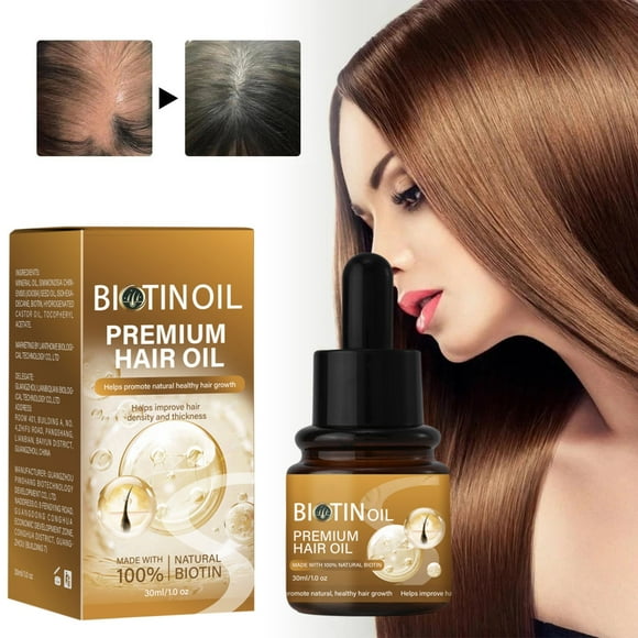 Qiopertar Flash Deals of the Day Rice Water Hair Growth Serum Oil Natural Leave-In Conditioner For Thicker Longer Hair - Moisturizing Nourishing For Dry Damaged Hair 30ml