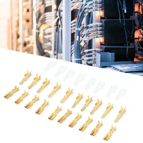 Spade Connectors, Insulating 0.5-1mm² Wire Crimp Terminal Block Waterproof Transparent Brass For Batteries For Bridge Stacks For Switches For Automobiles