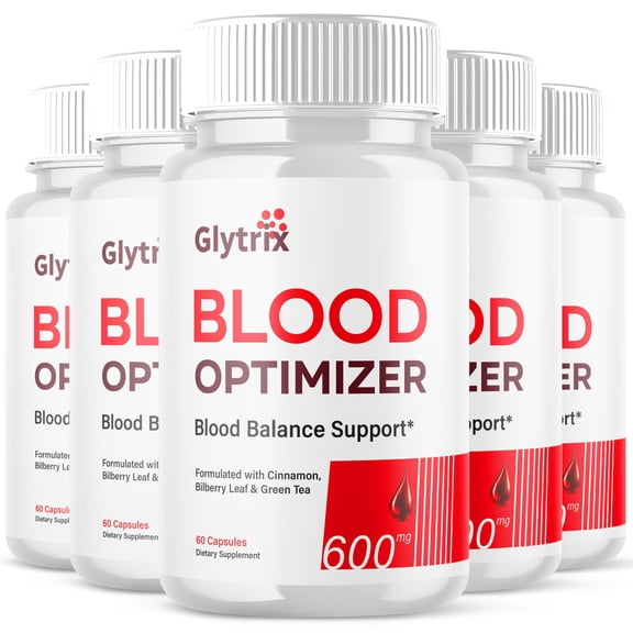 Glytrix Blood Balance Support Pills Advanced Formula Vitamin Supplement 300 Capsules