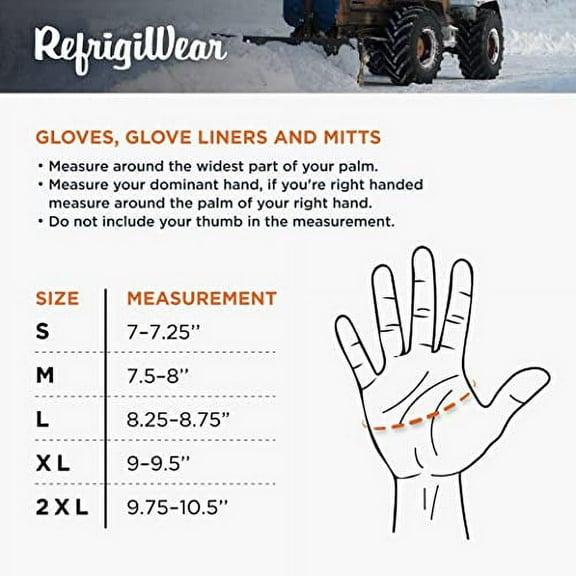 RefrigiWear Double Insulated Cowhide Leather Work Glove, -30°F Comfort Rating