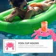thumbnail image 3 of 3Pcs Pool Drink Holder Inflatable Pool Cup Holder Cartoon Crab-shape Drink Holder, 3 of 9
