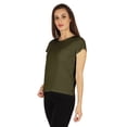 thumbnail image 4 of Inkmeso Solid Short Sleeve Basic T-Shirt For Womens Patch Pocket Casual Summer Basic Top, 4 of 7