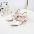thumbnail image 2 of Hollow-Out Breathable Princess Heel Sandals For Girls Spring/Summer Style Soft Sole Bow-Decorated Slippers For Medium And Large Children., 2 of 6