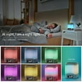 thumbnail image 4 of Hansang Alarm Clock for Bedroom，RGB Night Light Bluetooth Speaker with Music Rhythms，Wake-up Alarm Clock with Sound and Light，12/24Hr Auto Off Touch Control SD Card, 4 of 7
