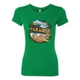 thumbnail image 2 of Paradise Surf Shack Marlin Pop Culture Womens Slim Fit Junior Tee, Kelly, 2XL, 2 of 3
