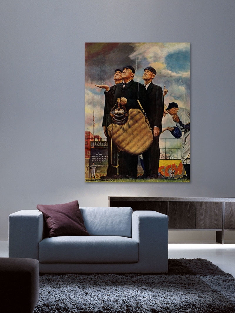 Marmont Hill 'Bottom Of The Sixth' by Norman Rockwell Painting Print on Wrapped Canvas