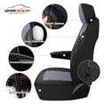 thumbnail image 3 of Juego completo de fundas para asientos de coche CAROMOP para 5 asientos, negro y gris, 3 of 8